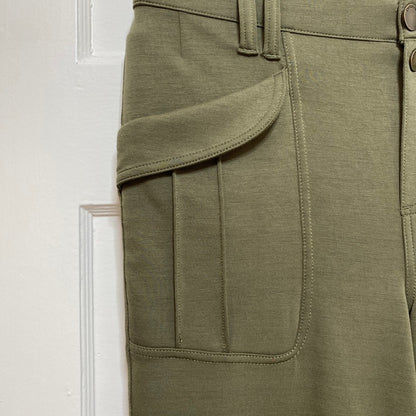 Democracy Ab Technology Cargo Pants 6 Olive Green Knit Utility Jogger High Rise