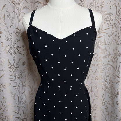 Old Navy Polka Dot Cami Dress Women XL Retro Rockabilly Coquette Whimsigoth LBD
