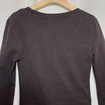 Zenana Espresso Brown Long Sleeve Tee Downtown Girl 90s Dark Cottagecore Grunge