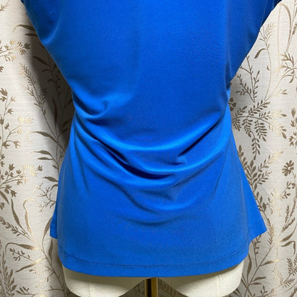 Tommy Hilfiger Royal Blue Keyhole Grommet Tank Top Small Sailor Chic Minimalist