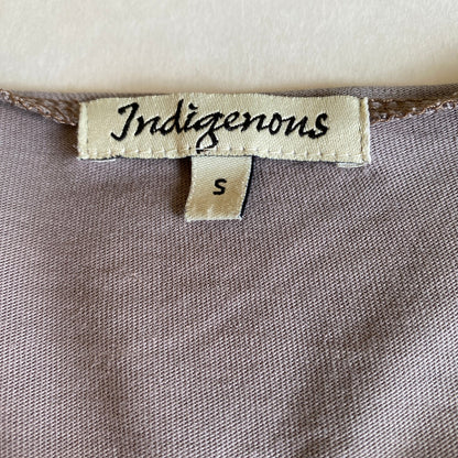 Indigenous Organic Cotton Long Sleeve Top Womens S Distressed Balletcore Grunge