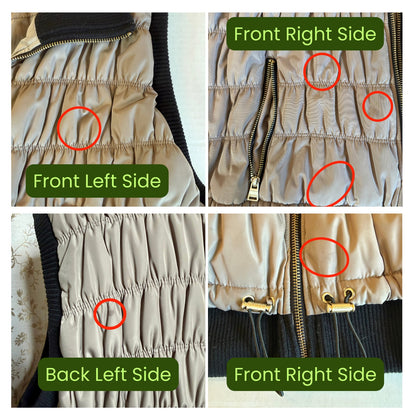 Calvin Klein Performance Quilted Puffer Vest Women 3X Taupe Athleisure Gorpcore