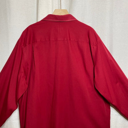 Merona Red Button Down Shirt Mens XL Academia Business Office Professional