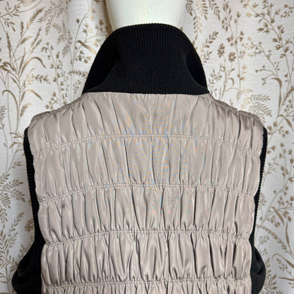 Calvin Klein Performance Quilted Puffer Vest Women 3X Taupe Athleisure Gorpcore