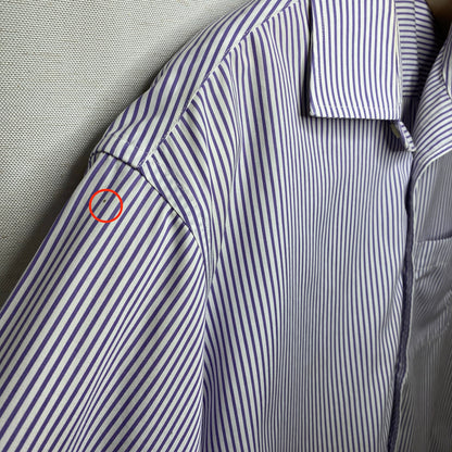Jos A Bank Stripped Button Up Shirt Mens XL Academia Casual Geek Normcore Preppy