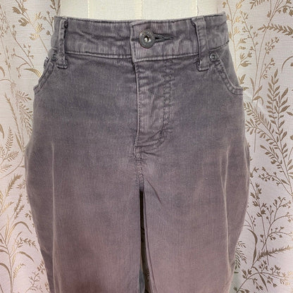 St Johns Bay Corduroy Pants 4PS Taupe Bootcut Stretch Whimsigoth Grunge Indie