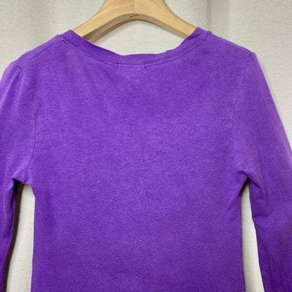 Zenana Purple Long Sleeve Scoop Neck Top Fits XS Fairycore Grunge Whimsigoth
