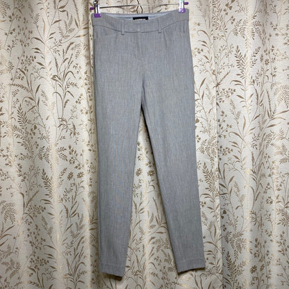 Express Skinny Mid Rise Dress Pants 00R Heather Gray Office Siren Minimalist