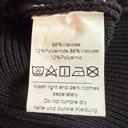 GRACE KARIN Black Open Knit Cardigan Women XL Shrug Goth Whimsigoth Minimalist