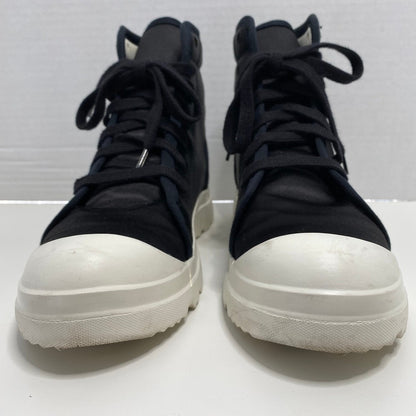 Pedro Garcia Vesta Black Satin High-Top Sneakers Women 9.5 Luxury Streetwear
