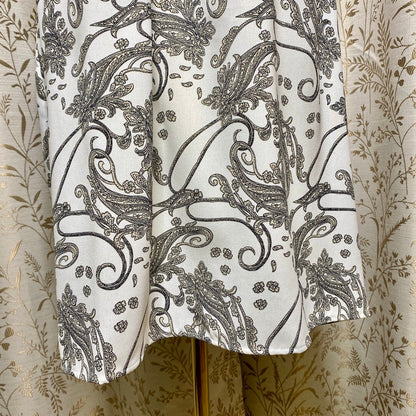 Grace Karin Paisley Halter Neck Blouse XL Boho Chic Dark Academia Careerwear