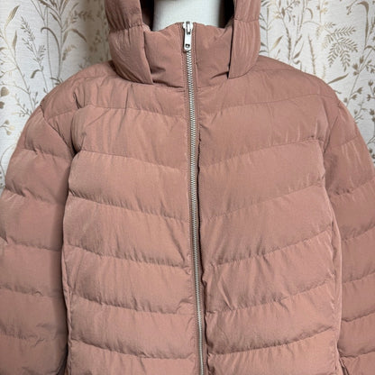 32 Degrees Heat Hooded Puffer Coat Women XXL Brown Gorpcore Utility Earth-Toned