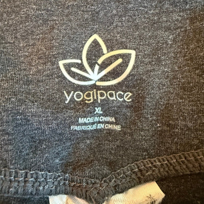 Yogipace Grey Yoga Pants Women XL Long Stretch Activewear Athleisure Business