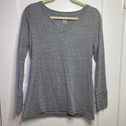 Missimo Long Sleeve Gray Top Womens Large Layering Basic Cozy Grunge Classic