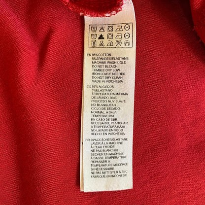 Forever 21 High-Waisted Cotton Skater Mini Skirt Red / XS Dance Cheer Tennis Y2K Twee Sporty