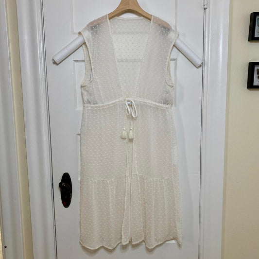 Lauren Conrad Duster Vest Womens Large Ballet Bohemian Cottagecore Dainty Fairy