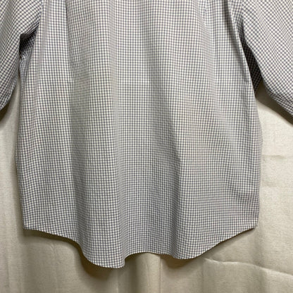 Merona Micro Check Button Up Shirt Mens XL Academia Normcore Preppy Professional