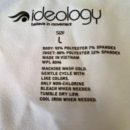 Ideology Galaxy Print Long Sleeve Top Large Nebula Techwear Rave Athleisure Yoga