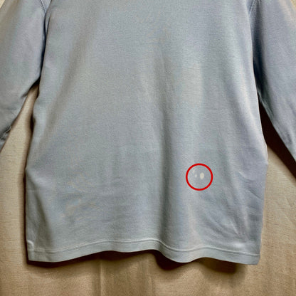 Whitefish Bay Mock Neck Cotton Top Womens S Distressed 90s Y2K Vintage Soft Girl