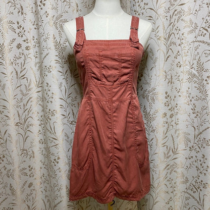 Abercrombie & Fitch Terracotta Overall Mini Dress XS Gorpcore Utility Barncore