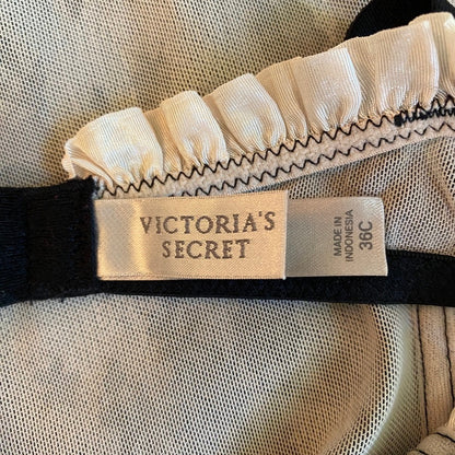 2009 Victoria's Secret Lace Maid Babydoll Chemise 36C Bow Coquette Sirencore
