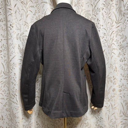 Olivia Moon Charcoal Gray Knit Blazer Womens XL Office Siren Academia Corpcore