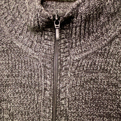 Victoria's Secret Boyfriend Style Knit Zip-Up Sweater Womens Large Y2K Boxy Cozy