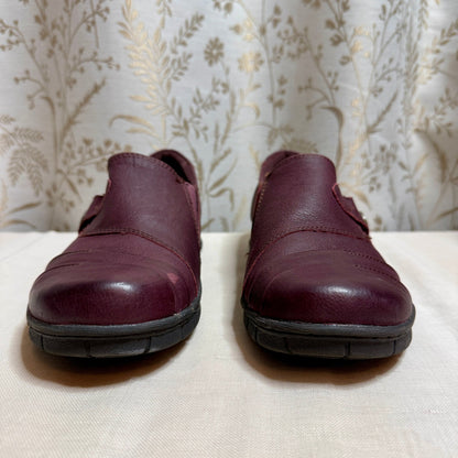 Earth Origins Naya Slip-On Loafer Womens 11  Burgundy Comfort Academia Ergonomic