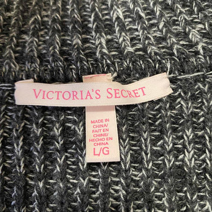 Victoria's Secret Boyfriend Style Knit Zip-Up Sweater Womens Large Y2K Boxy Cozy