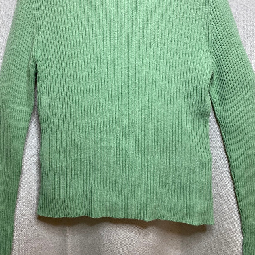 Gap Vintage Sage Green Ribbed Turtleneck Womens M Balletcore Clean