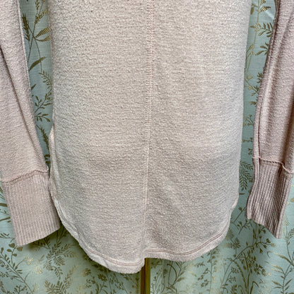 Abercrombie & Fitch Cozy Pink V-Neck Sweater XS Coquette Balletcore Romantic