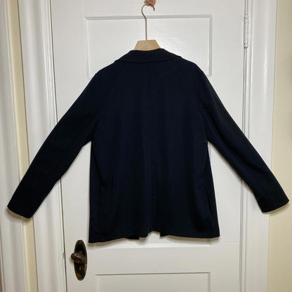 14th & Union Black Open Front Blazer Womens L Academia Professional Minimalist
