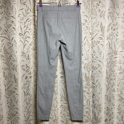 Express Skinny Mid Rise Dress Pants 00R Heather Gray Office Siren Minimalist