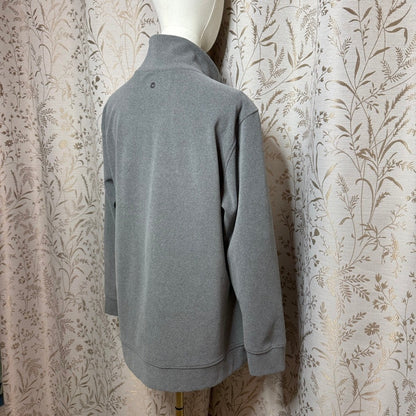Hi-Tec Full Zip Fleece Jacket Women XXL Gray Cozy Performance Workout Athleisure