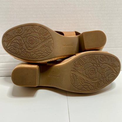 Cobb Hill Alleah Slingback Sandals Womens 8.5 Y2K Boho Chunky Festival Cork Heel