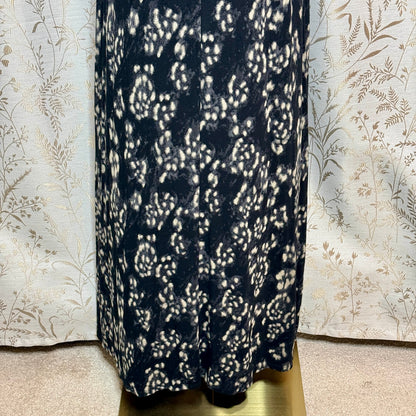 Moda International Leopard Print Maxi Dress Women L Stretch Boho Vintage Y2K