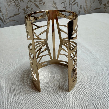 Geometric Openwork Gladiator Statement Cuff Goddess Superhero Futuristic Costume