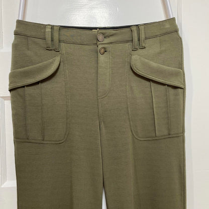Democracy Olive Green Cargo Joggers Womens 6 Relaxed Fit Military Steampunk Edgy