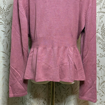 Grace Karin Rose Knit Cardigan Womens XL Coquette Romantic Academia Office Siren