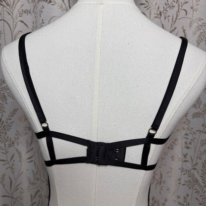 For Love & Lemons x VS Cage Floral Lace Teddy Bodysuit S/M Vampy Glam Boudoir
