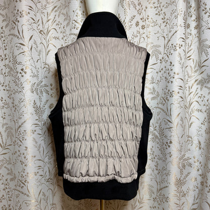 Calvin Klein Performance Quilted Puffer Vest Women 3X Taupe Athleisure Gorpcore