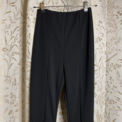 Windsor Black Front Split Hem Flare Pants Small 70s Boho Y2K Bratz Indie Glam