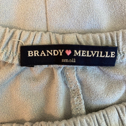 Brandy Melville Blue Faux Suede Circle Mini Skirt Small Dainty Feminine Coquette