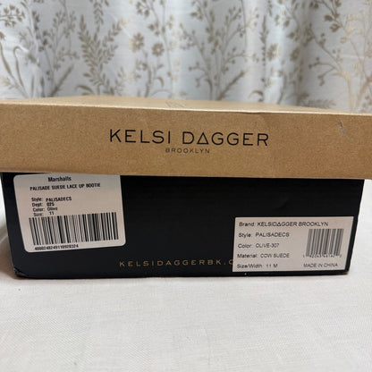 Kelsi Dagger Palisade Green Suede Chukka Booties Womens 11 Gorpcore Boho Earthy