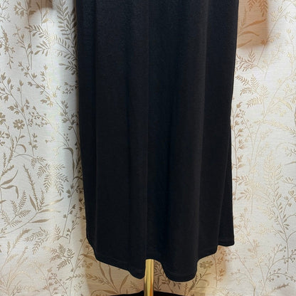 M&S Collection Knot Detail Maxi Dress Womens 18 Black Minimalist Elegant Formal