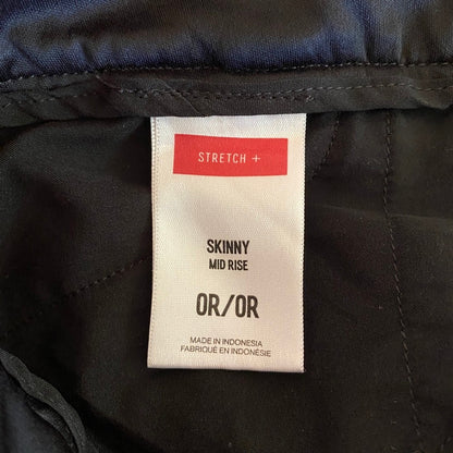 Express Skinny Mid Rise Ankle Pants 0R Black Stretch Office Siren Minimalist