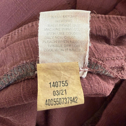 Sonoma Stretch Twill Crop Cargo Utility Pants Women 12 Wine Gorpcore Cabincore