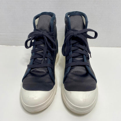 Pedro Garcia Satin High-Top Sneakers Womens 9.5 Edgy Grunge Streetwear