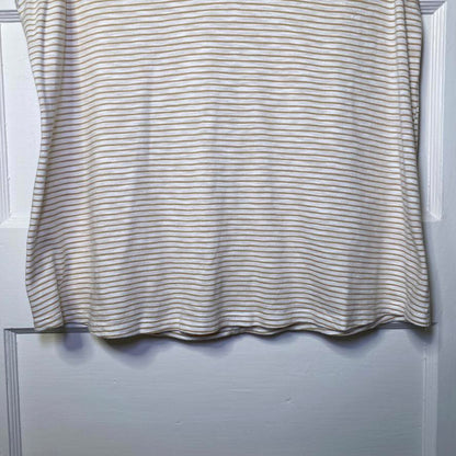 Sonoma Striped V-Neck Tank Top Womens Large Classic Business Casual Minimalist