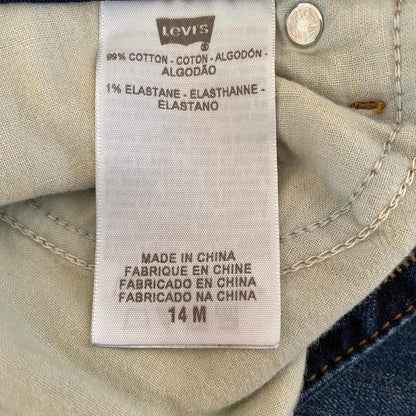 Levi's Perfect Waist 525 Straight Leg Blue Jeans Womens 14M Closet Staple